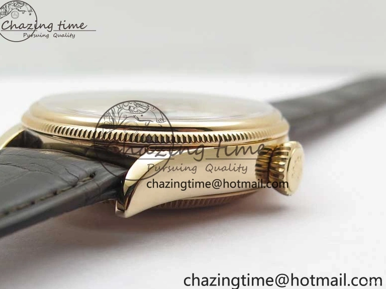 MiroTime 0320 Cellini 50535 Moonphase RG GMF Best Edition White Dial on Brown Leather Strap A Lightweight 2634